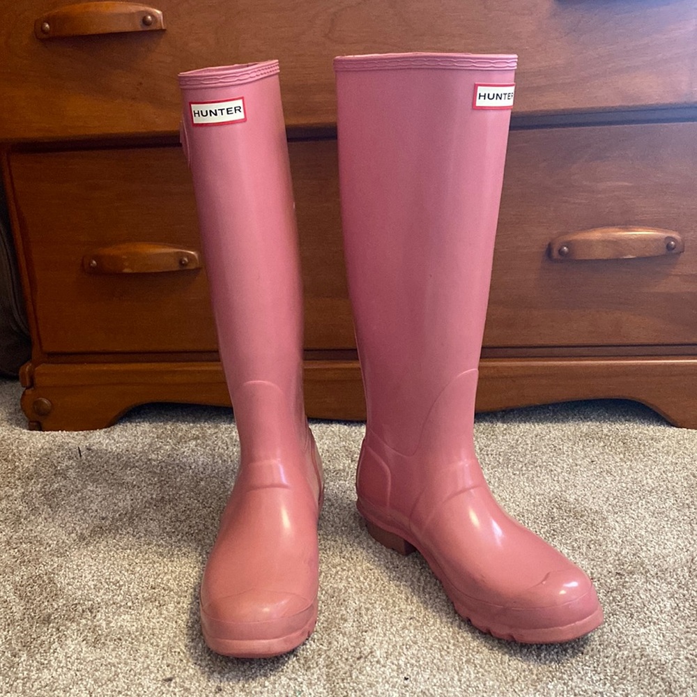 Pink Talk Hunter Rainboots